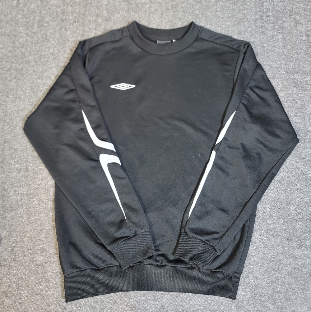 Vintage Umbro 90s Soccer Crewneck Sweatshirt Black Men’s Small Retro Training